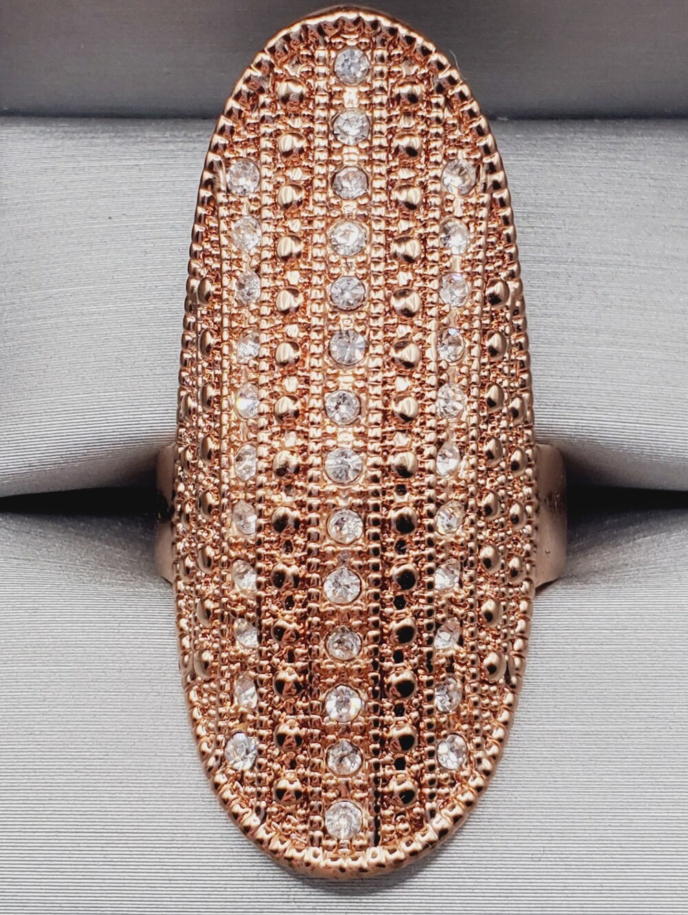 Rose Gold Tone Statement Ring